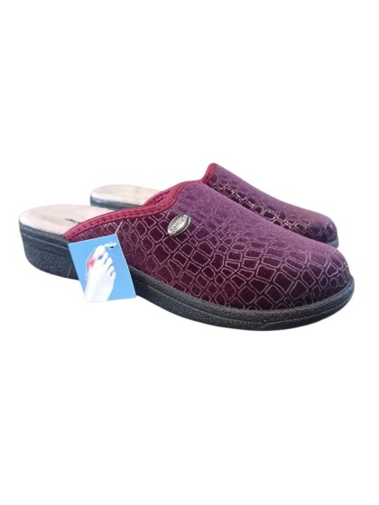 Adam's Comfort 25509 Γυναικείες Ανατομικές Παντόφλες Μπορντό